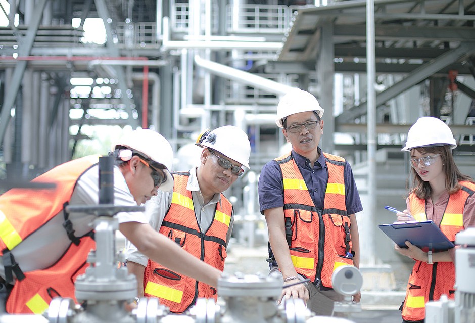 Our R&D team working in the laboratory